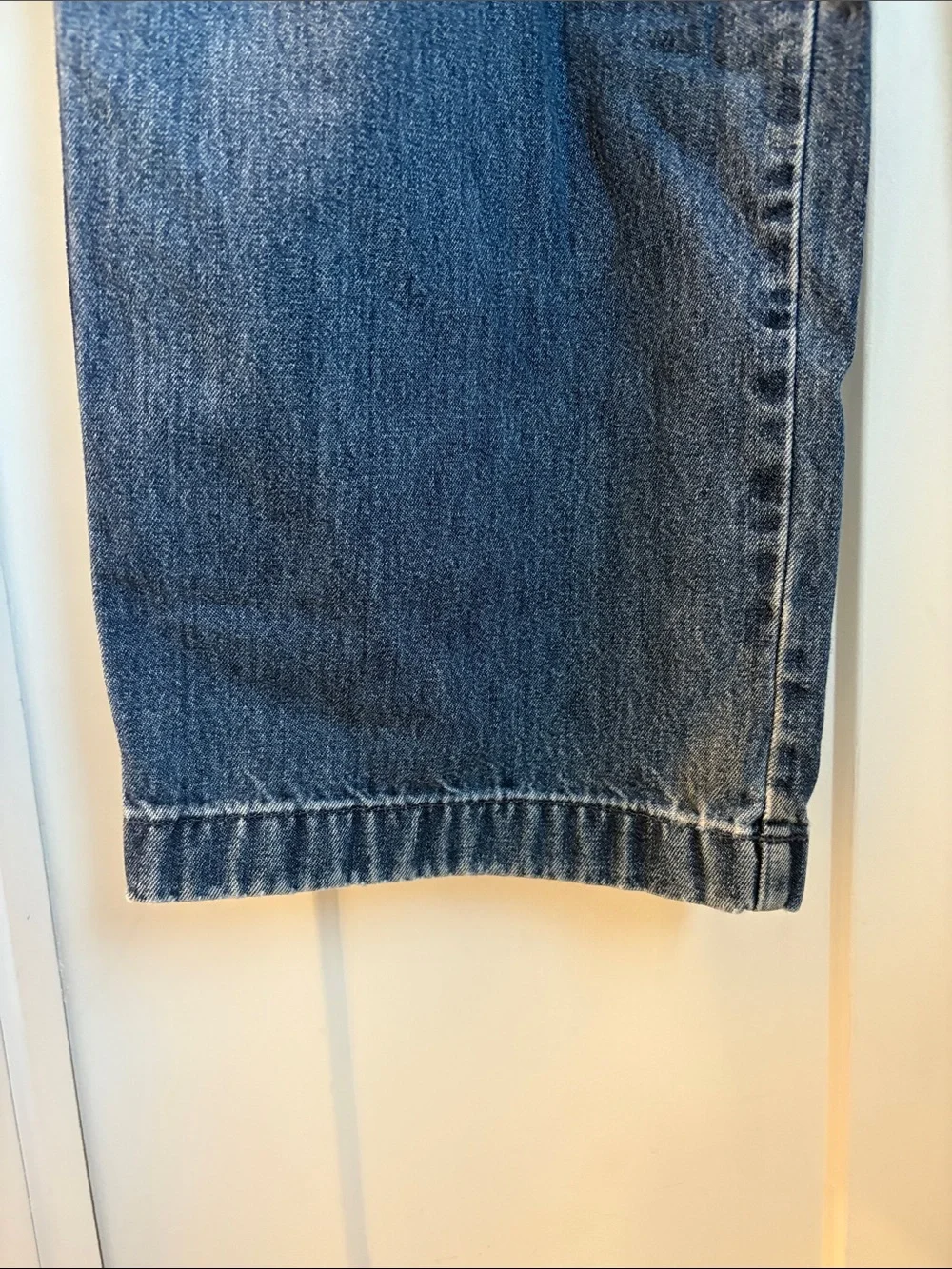 Haggar Generations Pleated Denim Jeans Mens 38x32 100% Cotton
